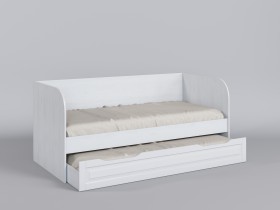 Диван-кровать Классика (Белый/корпус Выбеленное дерево) в Курске - kursk.katalogmebeli.com | фото