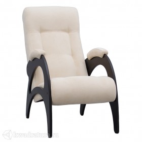 Кресло для отдыха Неаполь Модель 9 без лозы (Венге-эмаль/Ткань Ваниль Verona Vanilla) в Курске - kursk.katalogmebeli.com | фото 1