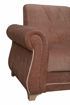 Кресло для отдыха "Порто" (велюр киви корица / микровельвет крем) в Курске - kursk.katalogmebeli.com | фото 3