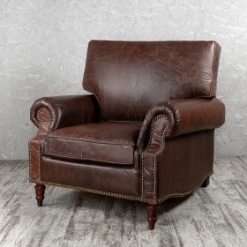 Кресло кожаное Лофт Аристократ (ширина 1100 мм) в Курске - kursk.katalogmebeli.com | фото