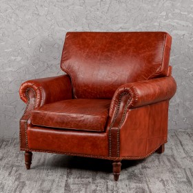 Кресло кожаное Лофт Аристократ (кожа буйвола) в Курске - kursk.katalogmebeli.com | фото