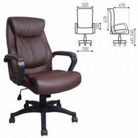 Кресло офисное BRABIX Enter EX-511 (коричневый) в Курске - kursk.katalogmebeli.com | фото