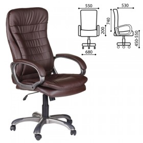 Кресло офисное BRABIX Omega EX-589 (коричневое) в Курске - kursk.katalogmebeli.com | фото