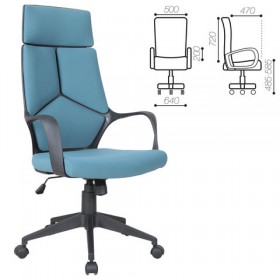 Кресло офисное BRABIX Prime EX-515 (голубая ткань) в Курске - kursk.katalogmebeli.com | фото