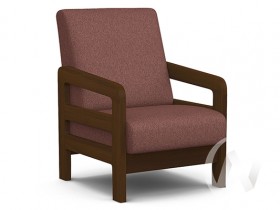 Кресло отдыха Вега-34 (орех лак/UNO BERRY) в Курске - kursk.katalogmebeli.com | фото 1