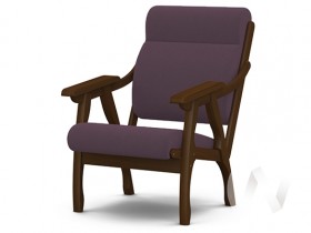 Кресло Вега-10 (орех лак/ULTRA PLUM) в Курске - kursk.katalogmebeli.com | фото 1