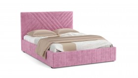 Кровать Гамма ш. 1400 (без основания для хранения) (велюр тенерифе розовый) в Курске - kursk.katalogmebeli.com | фото