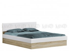 Кровать с подъемным механизмом 1,4 спальня Фортуна (Дуб сонома/белый глянец) в Курске - kursk.katalogmebeli.com | фото