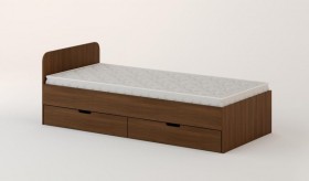 Кровать с ящиками 900 (Орех темный) в Курске - kursk.katalogmebeli.com | фото
