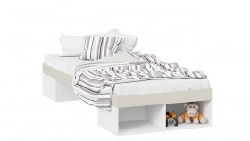 Кровать «Сканди»  Дуб Гарден/Белый в Курске - kursk.katalogmebeli.com | фото