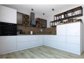Модульная кухня Бронкс 1,8 м (Кварц) в Курске - kursk.katalogmebeli.com | фото 5
