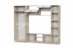 Мебель для гостиной МГС 3 Исполнение 1 Дуб Сонома / Белый в Курске - kursk.katalogmebeli.com | фото 3