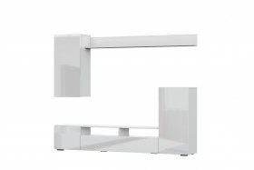 Мебель для гостиной МГС 4 (Белый/Белый глянец) в Курске - kursk.katalogmebeli.com | фото 7