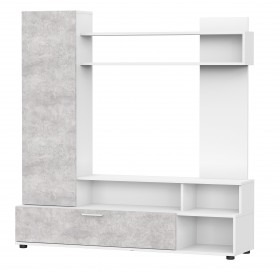 Мебель для гостиной "МГС 9" Белый / Цемент светлый в Курске - kursk.katalogmebeli.com | фото 1