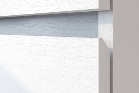 Модульная система "Токио" Тумба прикроватная Белый текстурный / Белый текстурный в Курске - kursk.katalogmebeli.com | фото 4