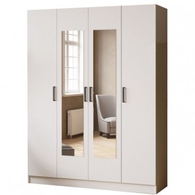 Шкаф комбинированный Ларс (1,6) белый в Курске - kursk.katalogmebeli.com | фото
