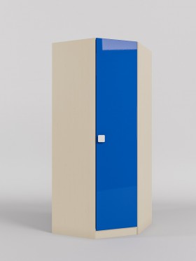 Шкаф угловой (угловая секция) Скай люкс (Синий/корпус Клен) в Курске - kursk.katalogmebeli.com | фото
